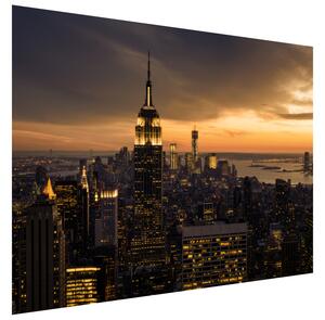 Fototapeta New York pri západe slnka Materiál: Samolepiaca, Rozmery: 268 x 240 cm