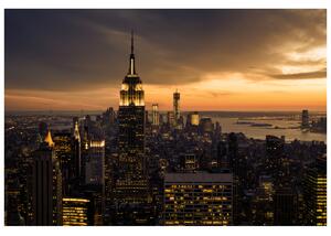 Fototapeta New York pri západe slnka Materiál: Samolepiaca, Rozmery: 200 x 150 cm