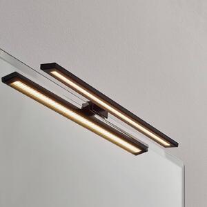 LED zrkadlové svetlo Espelho 40 cm čierne 3 000 K