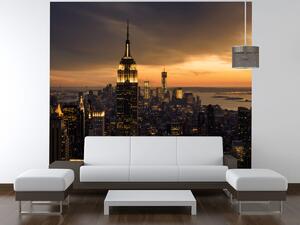 Gario Fototapeta New York pri západe slnka Veľkosť: 200 x 150 cm, Materiál: Latexová