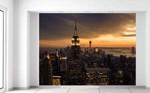 Gario Fototapeta New York pri západe slnka Veľkosť: 200 x 150 cm, Materiál: Latexová
