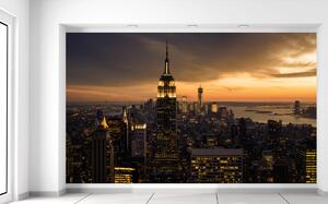 Fototapeta New York pri západe slnka Materiál: Samolepiaca, Rozmery: 268 x 240 cm