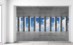 Gario Fototapeta Betónové stĺpy a nebo Veľkosť: 268 x 100 cm, Materiál: Latexová