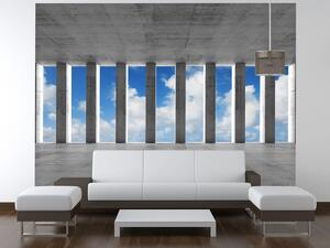 Gario Fototapeta Betónové stĺpy a nebo Veľkosť: 268 x 100 cm, Materiál: Latexová