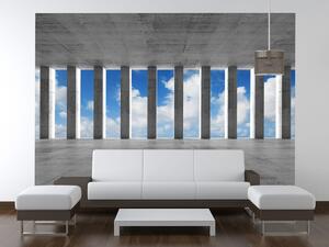 Gario Fototapeta Betónové stĺpy a nebo Veľkosť: 110 x 200 cm, Materiál: Vliesová