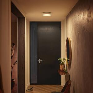Stropné svietidlo Philips Hue Enrave LED 26,1 cm biele, Biela / opálová, Obývacia izba / jedáleň, kov, Moderný, Závesné svietidlo