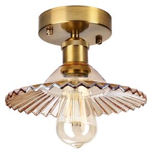 Prisadený luster TRISH 1xE27/15W/230V zlatá/dymovo-béžová