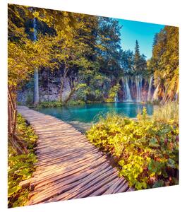 Fototapeta Plitvické jazero v Chorvátsku Materiál: Samolepiaca, Rozmery: 200 x 150 cm