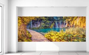 Gario Fototapeta Plitvické jazero v Chorvátsku Veľkosť: 268 x 100 cm, Materiál: Latexová