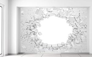 Gario Fototapeta Zničená stena z tehiel Veľkosť: 150 x 200 cm, Materiál: Latexová