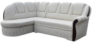 Rozkladacia sedačka QUEEN, 250x105x180 cm, soft 017 white, lavá