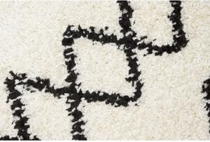 Kusový koberec Shaggy Prata čierny atyp 80x300cm