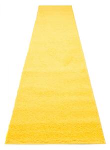 Kusový koberec Shaggy Parba žltý atyp 60x200cm
