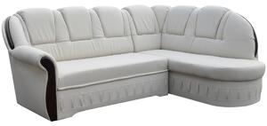 Rozkladacia sedačka QUEEN, 250x105x180 cm, soft 017 white, pravá
