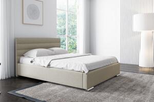 Elegantná čalúnená posteľ Leis 200x200, béžová