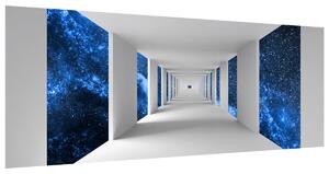 Gario Fototapeta Chodba a modrý vesmír Veľkosť: 402 x 240 cm, Materiál: Latexová