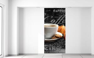 Gario Fototapeta Káva s občerstvením Veľkosť: 95 x 205 cm, Materiál: Latexová