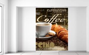 Fototapeta Chutná káva a croissant Materiál: Samolepiaca, Veľkosť: 150 x 200 cm