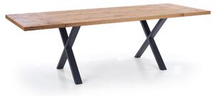 Jedálenský stôl XOVAIR dub svetlý/čierna