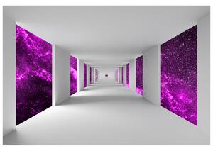Fototapeta Chodba a fialový vesmír Materiál: Vliesová, Veľkosť: 268 x 100 cm