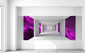 Gario Fototapeta Chodba a fialový vesmír Materiál: Samolepiaca, Veľkosť: 268 x 100 cm