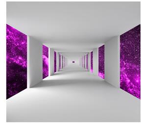 Fototapeta Chodba a fialový vesmír Materiál: Samolepiaca, Veľkosť: 268 x 100 cm