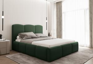 Čalúnená posteľ KIARA, 160x200, velvet opera green