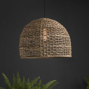 PR Home Závesné svietidlo Cebu, Ø 46 cm, tienidlo na lampu Lampakanay, IP20, Svetlé drevo, Obývacia izba / jedáleň, Drevo, Vidiecky / Rustikálny, Závesné svietidlo