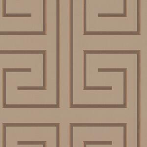 Luxusná hnedá vliesová tapeta geometrický vzor Z76038, Vision, Zambaiti Parati