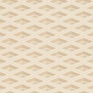 Luxusná béžová vliesová tapeta geometrický vzor Z76036, Vision, Zambaiti Parati