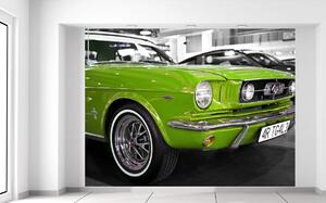 Gario Fototapeta Lime veterán Mustang Veľkosť: 200 x 150 cm, Materiál: Latexová