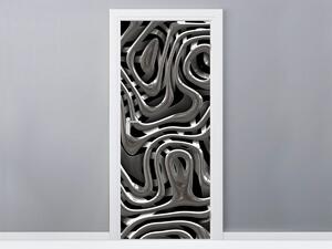 Gario Fototapeta na dvere Živé striebro Veľkosť: 95 x 205 cm, Materiál: Samolepiaca