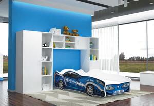 Detská posteľ AUTO FLASH + matrac + rošt ZADARMO, 80x160 cm, VZOR 15 Sport Car