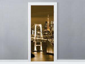 Gario Fototapeta na dvere Rainbow Bridge Tokio Veľkosť: 95 x 205 cm, Materiál: Samolepiaca