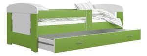 Detská posteľ JAKUB P1 COLOR, 80x160 cm, s ÚP, biely/šedý
