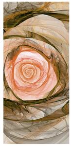 Gario Fototapeta na dvere Nádherná ruža fraktál Veľkosť: 95 x 205 cm, Materiál: Samolepiaca