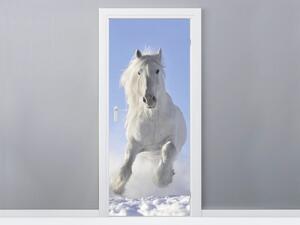 Gario Fototapeta na dvere Black and white Veľkosť: 95 x 205 cm, Materiál: Samolepiaca
