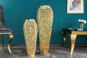 Váza Abstract Leaf 65cm zlatá