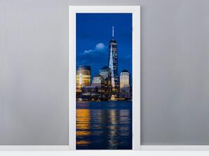 Gario Fototapeta na dvere New York pri rieke Hudson Veľkosť: 95 x 205 cm, Materiál: Samolepiaca