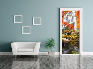 Fototapeta na dvere Jesenný vodopád Materiál: Samolepiaca, Rozmery: 95 x 205 cm