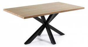 X-ROSS BLACK WOOD stôl 150 x 90 CM MDF s dubovou dyhou