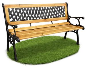 Ak furniture Záhradná lavica MIRT béžová/jedľové drevo
