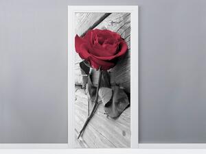 Gario Fototapeta na dvere Očarujúca ruža Veľkosť: 95 x 205 cm, Materiál: Samolepiaca
