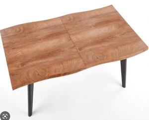 Halmar DICKSON stôl s rozkladom 120-180/80 cm, doska - prírodná, nohy - čierne