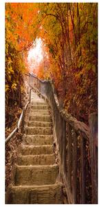 Gario Fototapeta na dvere Jesenná prechádzka Veľkosť: 95 x 205 cm, Materiál: Samolepiaca