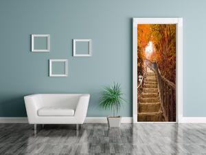 Gario Fototapeta na dvere Jesenná prechádzka Veľkosť: 95 x 205 cm, Materiál: Samolepiaca