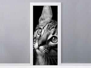 Gario Samolepiaca fototapeta na dvere Pohľad mačky - Visualpanic Materiál: Samolepiaca, Veľkosť: 95 x 205 cm