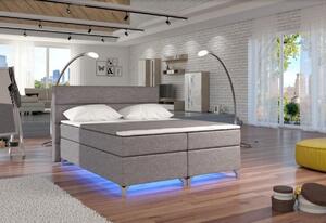 Čalúnená posteľ AMADEO, bez LED, 160x200, sawana05
