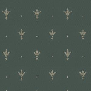 Zelená vliesová zámocká tapeta, Z66851, Satin Flowers, Zambaiti Parati