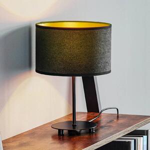Euluna Golden Roller lampa výška 30cm čierna/zlatá